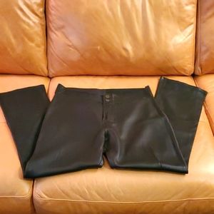 Vintage Custom made leather pants Approximately a size 8.